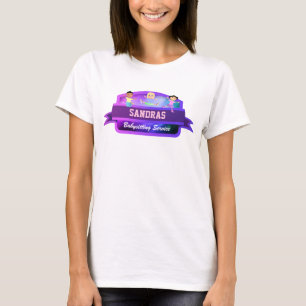 Sitta barnvakt tjänste- t-skjortor t shirt