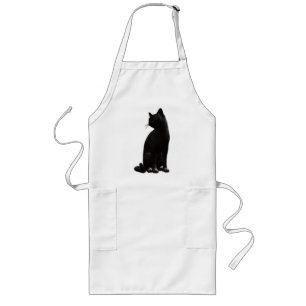 Sitta Black Cat Apron Långt Förkläde