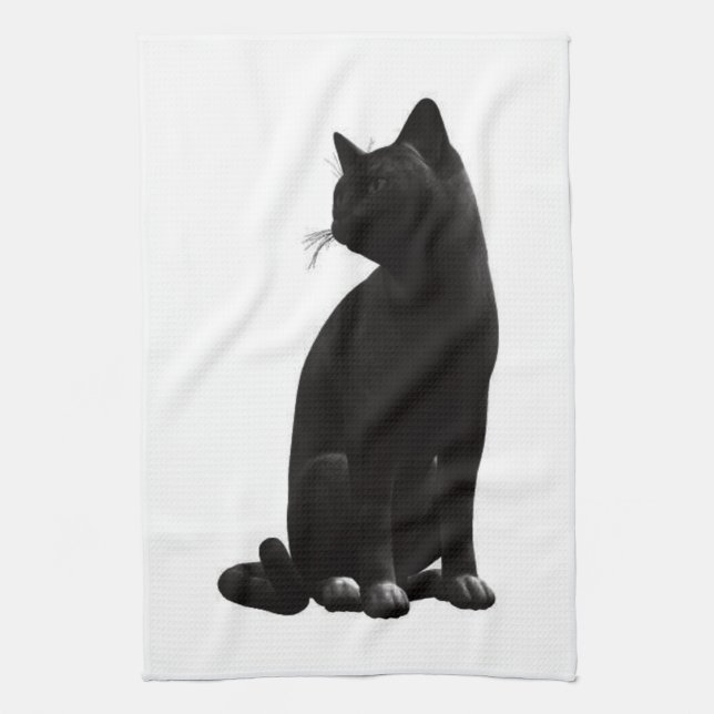 Sitta Black Cat Kitchen Towel Kökshandduk (Vertikal)
