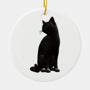 Sitta Black Cat Ornament
