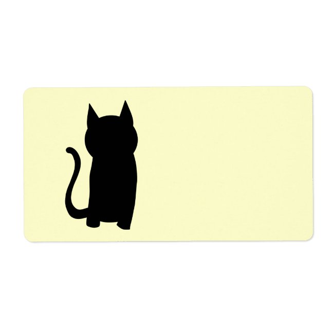 Sitta Black Cat Silhouette. Fraktsedel (Framsidan)