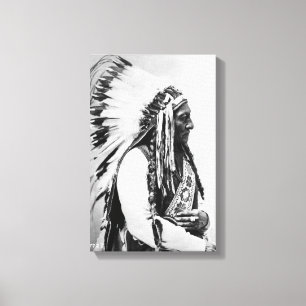 Sitta Bull, a Hunkpapa Sioux Canvastryck