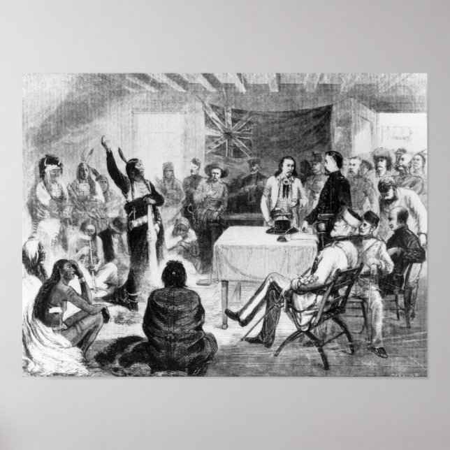 Sitta Bull Council, 1877 Poster (Framsidan)