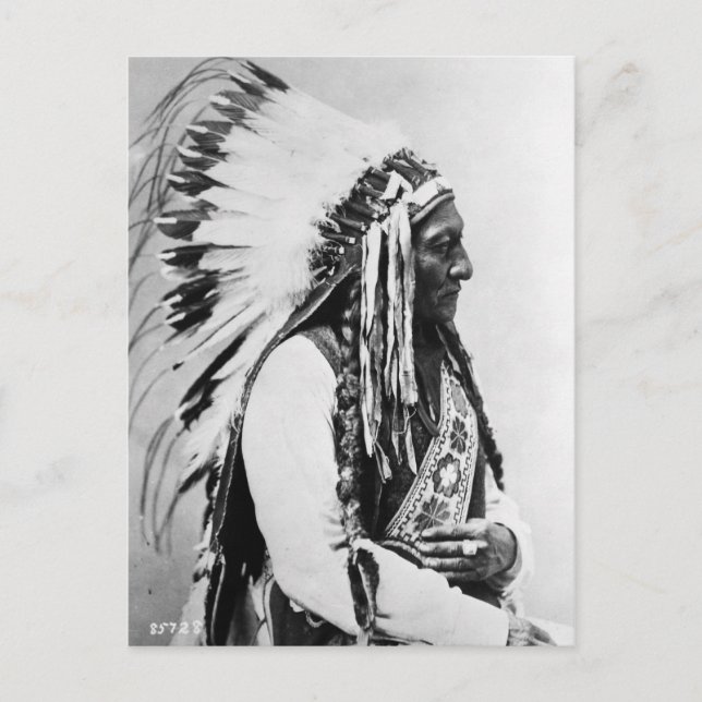 Sitta Bull, Hunkpapa Sioux Vykort (Framsida)