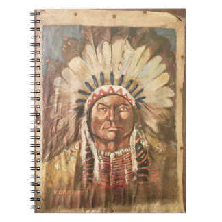 Sitta Bull Indian Chief Anteckningsbok