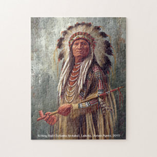 Sitta Bull, Native American Chief puzzle Pussel