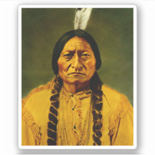 Sitta Bull Native American First Nations Klistermärken