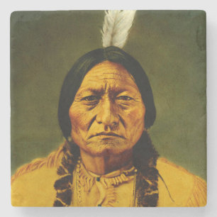 Sitta Bull Native American First Nations Stenunderlägg