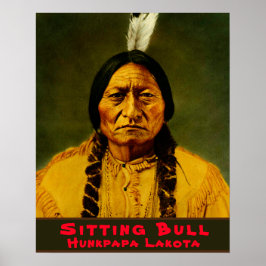 Sitta Bull Native American Tribal Chief Poster