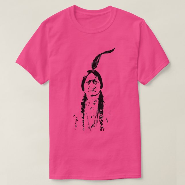 Sitta Bull Native AmericanTShirt T Shirt (Design framsida)