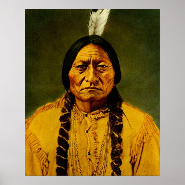 Sitta Bull Native Indian Poster (Framsidan)