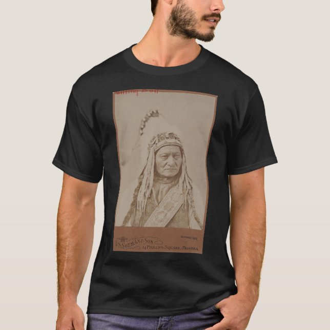 Sitta Bull, Sioux Warrior T Shirt (Framsida)