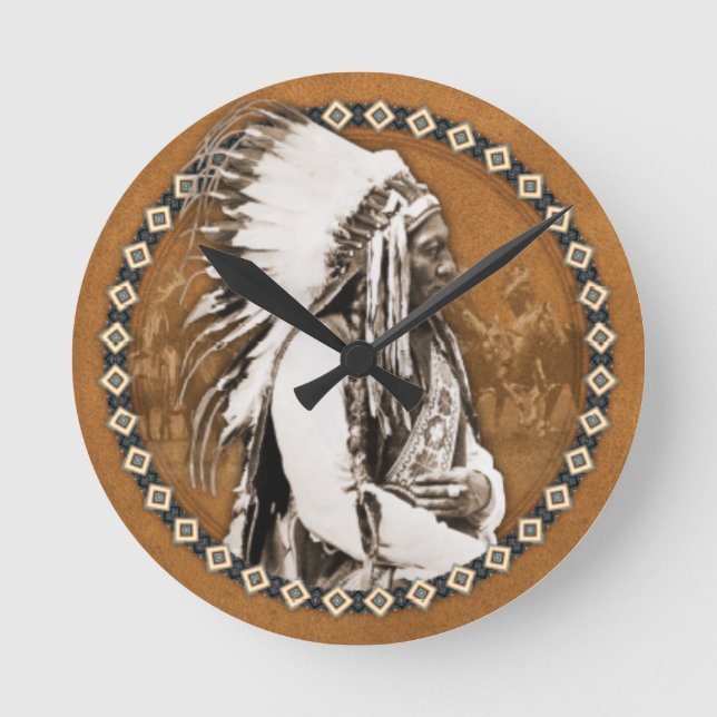 Sitta Bull Wall Clock Rund Klocka (Framsida)