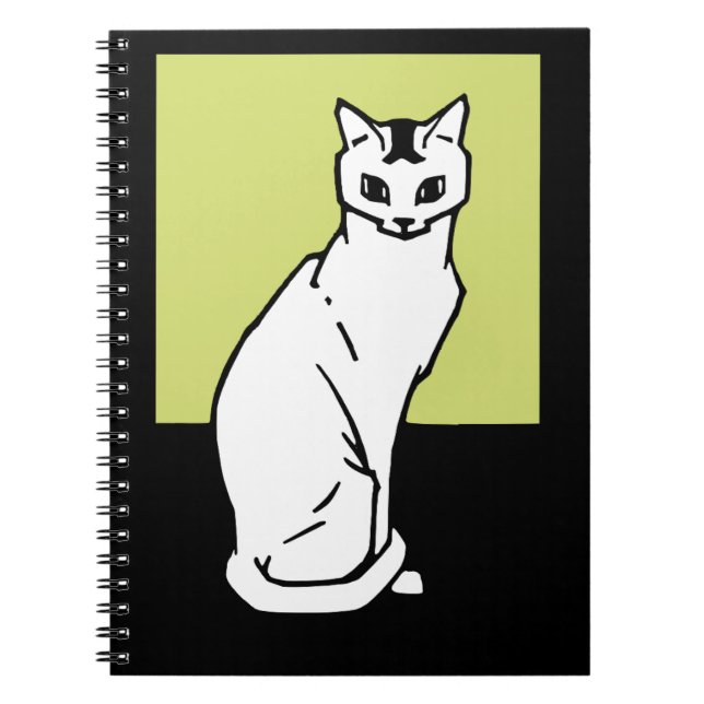 Sitta Cat Julie de Graag Art nouveau Anteckningsbok (Framsidan)