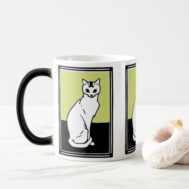Sitta Cat Julie de Graag Art nouveau Magisk Mugg (Med munk)