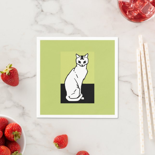 Sitta Cat Julie de Graag Art nouveau Pappersservett (Insitu)