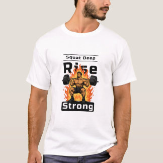 Sitta djupt. Stig stark. - Gymtröja T Shirt