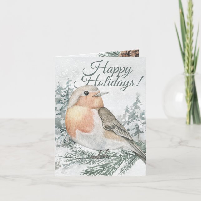 Sitta fågelkort tack kort (Framsida)