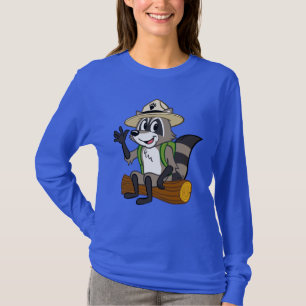 Sitta för stack för skogsvaktare för tee shirt