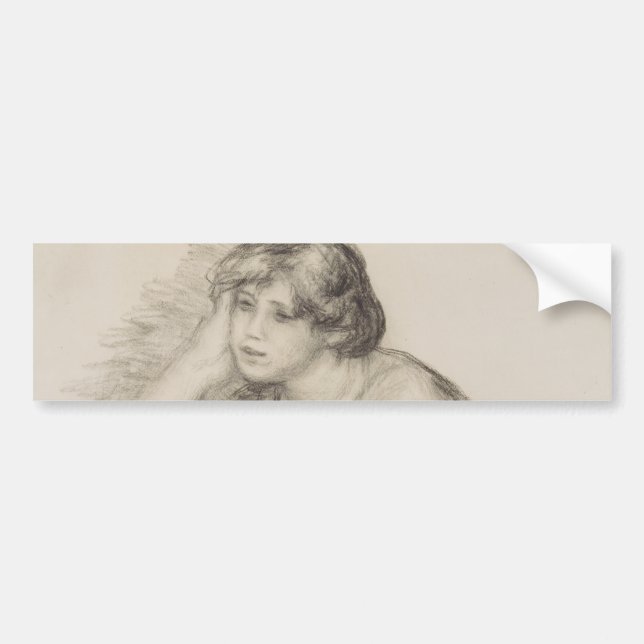 Sitta Girl (av Pierre-Auguste Renoir) Bildekal (Framsidan)