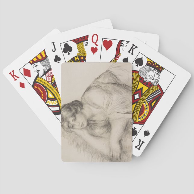 Sitta Girl (av Pierre-Auguste Renoir) Casinokort (Baksidan)