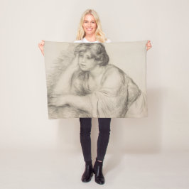 Sitta Girl (av Pierre-Auguste Renoir) Fleecefilt