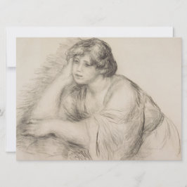 Sitta Girl (av Pierre-Auguste Renoir) Kort