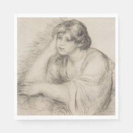 Sitta Girl (av Pierre-Auguste Renoir) Pappersservett