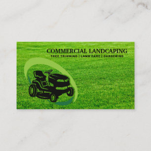 Sitta Gräsmatta Mower Logotyp Affärskortet Klipp Visitkort