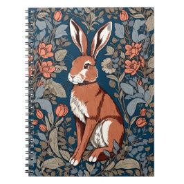 Sitta Hare William Morris Inspired Blommigt Anteckningsbok