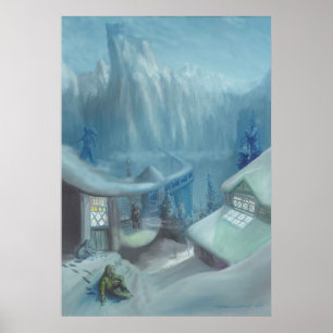 Sitta i snön - affisch