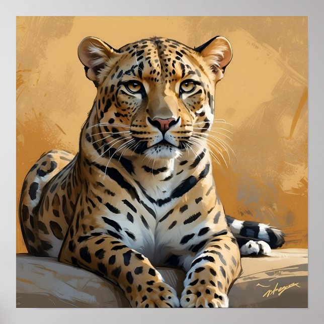 Sitta Leopard Art Poster (Framsidan)