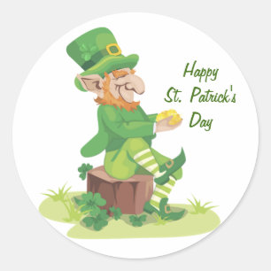 Sitta Leprechaun Runt Klistermärke