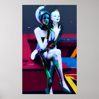 Sitta om framtida Ken Gage Sci-Fi Poster