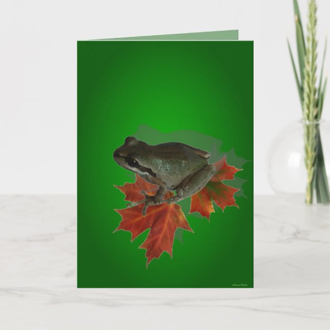 Sitta On Löv Card Kort (Framsida)