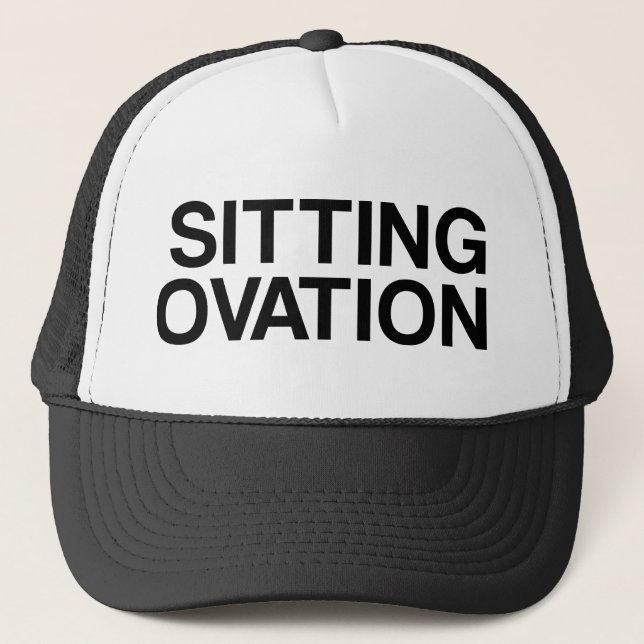 SITTA OVATION lustig slogan truckerkeps (Framsida)