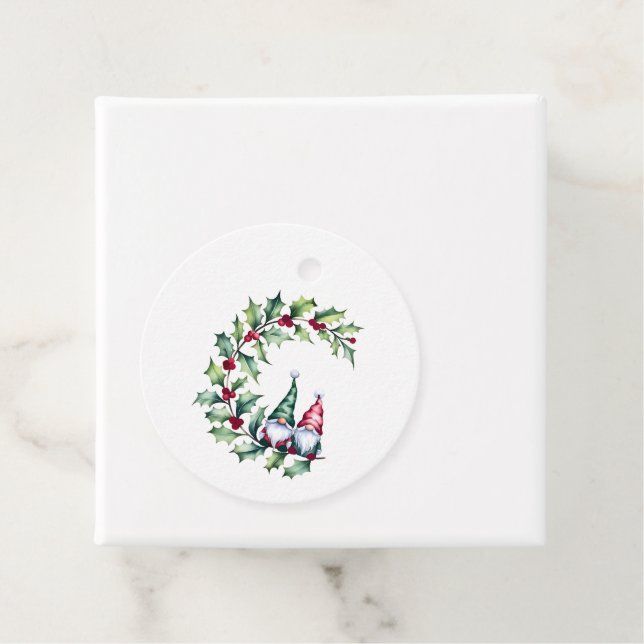 Sitta på Holly Twig Gåvor Etiketter (På plats)