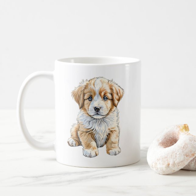 Sitta Puppy Hund Mugg (Med munk)