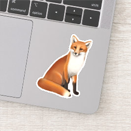 Sitta Red Fox Vinyl Sticker Klistermärken