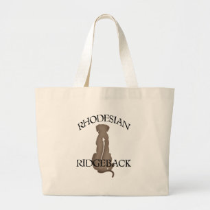 Sitta Rhodesian Ridgeback med text Jumbo Tygkasse