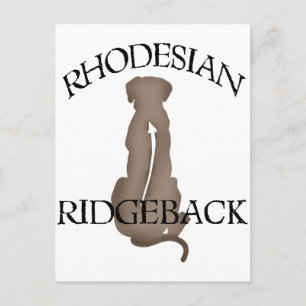Sitta Rhodesian Ridgeback w/ Text Vykort