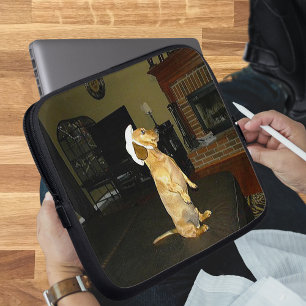 Sitta Söt Dachshund Bärbar dator Laptop Fodral
