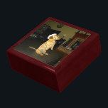 Sitta Söt Dachshund Gift Box Minnesask<br><div class="desc">Familjefältfotografik eller citattecken på en produkt. ⭐ PERSONALISERA den här mallen med teckningen. ⭐ REDIGERA det ytterligare om du vill göra fler ändringar. ⭐ Överför den här designen till valfri produkt. Besök alla mina butiker på bit.ly/SandyspiderStores (klipp ut och klistra in).</div>