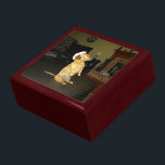 Sitta Söt Dachshund Gift Box Minnesask<br><div class="desc">Familjefältfotografik eller citattecken på en produkt. ⭐ PERSONALISERA den här mallen med teckningen. ⭐ REDIGERA det ytterligare om du vill göra fler ändringar. ⭐ Överför den här designen till valfri produkt. Besök alla mina butiker på bit.ly/SandyspiderStores (klipp ut och klistra in).</div>