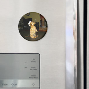 Sitta Söt eller TV Dachshund Magnet