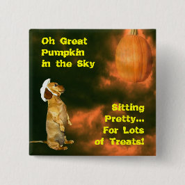 Sitta Söt för många Treats Halloween Knapp