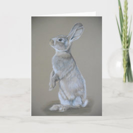 Sitta Tall Bunny-färgatPencil-gratulationskort Helgkort