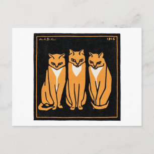 Sitta Three Cat, Julie de Graag Vykort