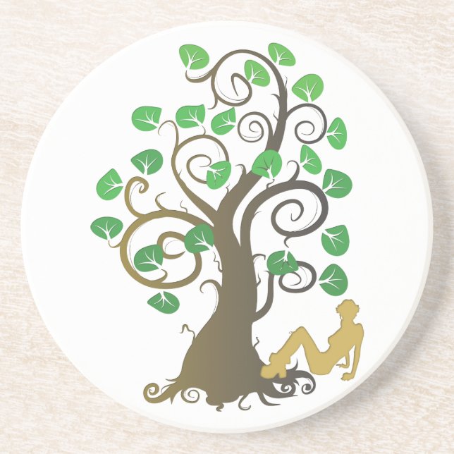 Sitta under Träd Underlägg Sandsten (Framsidan)