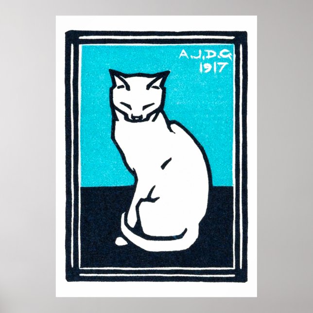Sitta White Cat, Julie de Graag Poster (Framsidan)